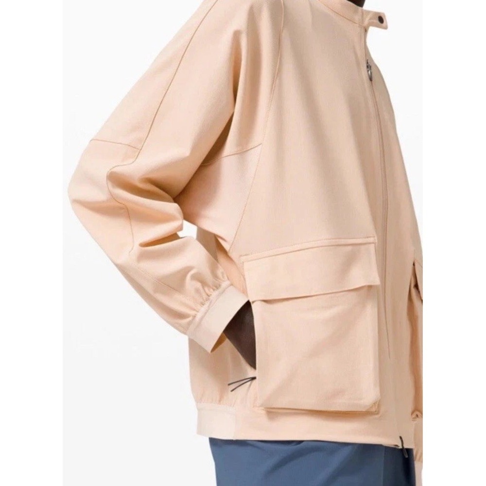 Women's Lululemon Lab Kosaten Jacket Water Resistant Peach Satin Sz Med EC